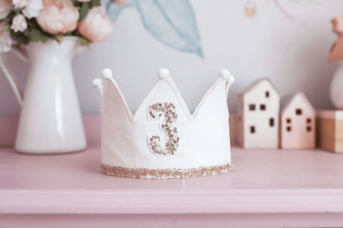 Alimrose 3rd Birthday Crown Ivory