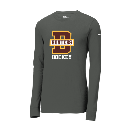 Denfeld Hockey - Nike Dri-FIT Cotton/Poly Long Sleeve Tee with full color Denfeld Hockey heat transfer logo