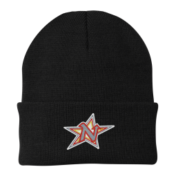 Northern Stars Hockey - Black knit beanie with embroidered logo