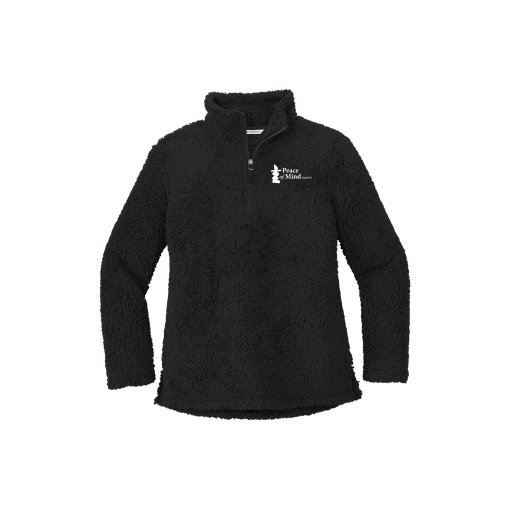 Peace of Mind L130 Port Authority® Ladies Cozy 1/4-Zip Fleece with white embroidered logo