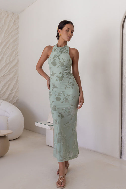 Tropic Whisper Maxi Dress Sage