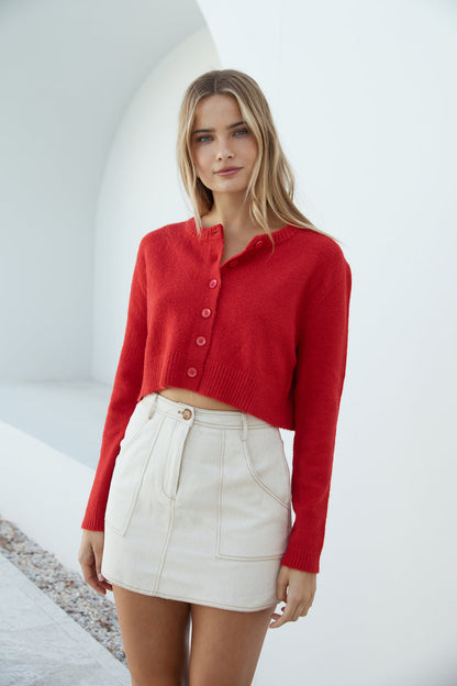Vesper Long Sleeve Knit Red