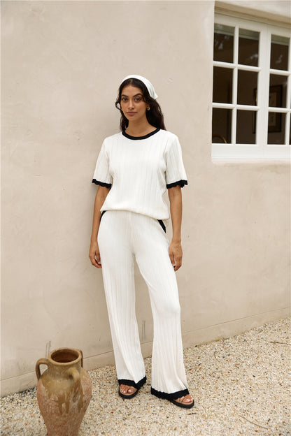Colder Days Knit Top White