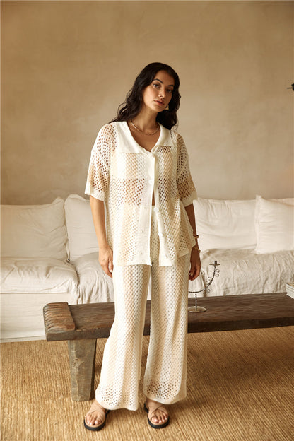 Cusp Of Wander Crochet Set Beige