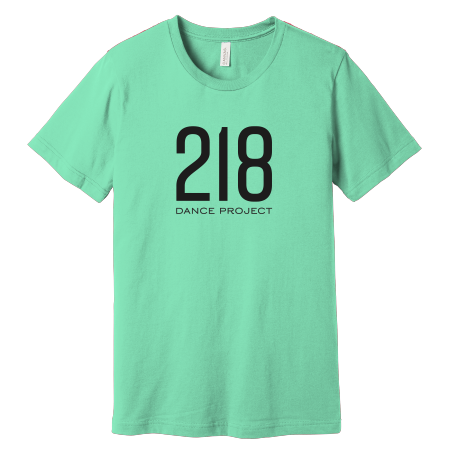 218 Dance - BC3001  BELLA+CANVAS ® Unisex Jersey Short Sleeve Tee with front 218 logo