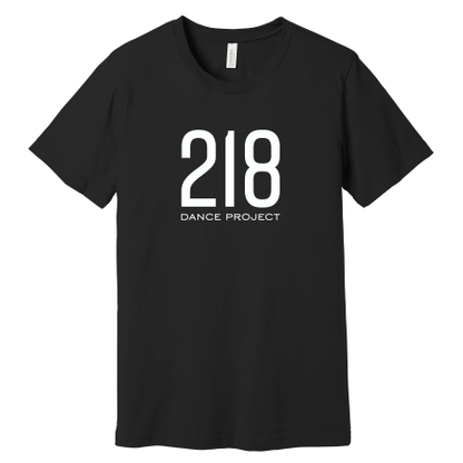 218 Dance - BC3001  BELLA+CANVAS ® Unisex Jersey Short Sleeve Tee with front 218 logo