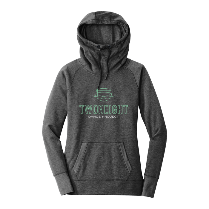 218 Dance Project New Era ® LNEA510 Ladies Tri-Blend Fleece Pullover Hoodie with embroidered full front logo
