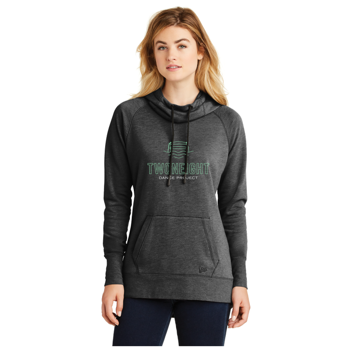 218 Dance Project New Era ® LNEA510 Ladies Tri-Blend Fleece Pullover Hoodie with embroidered full front logo
