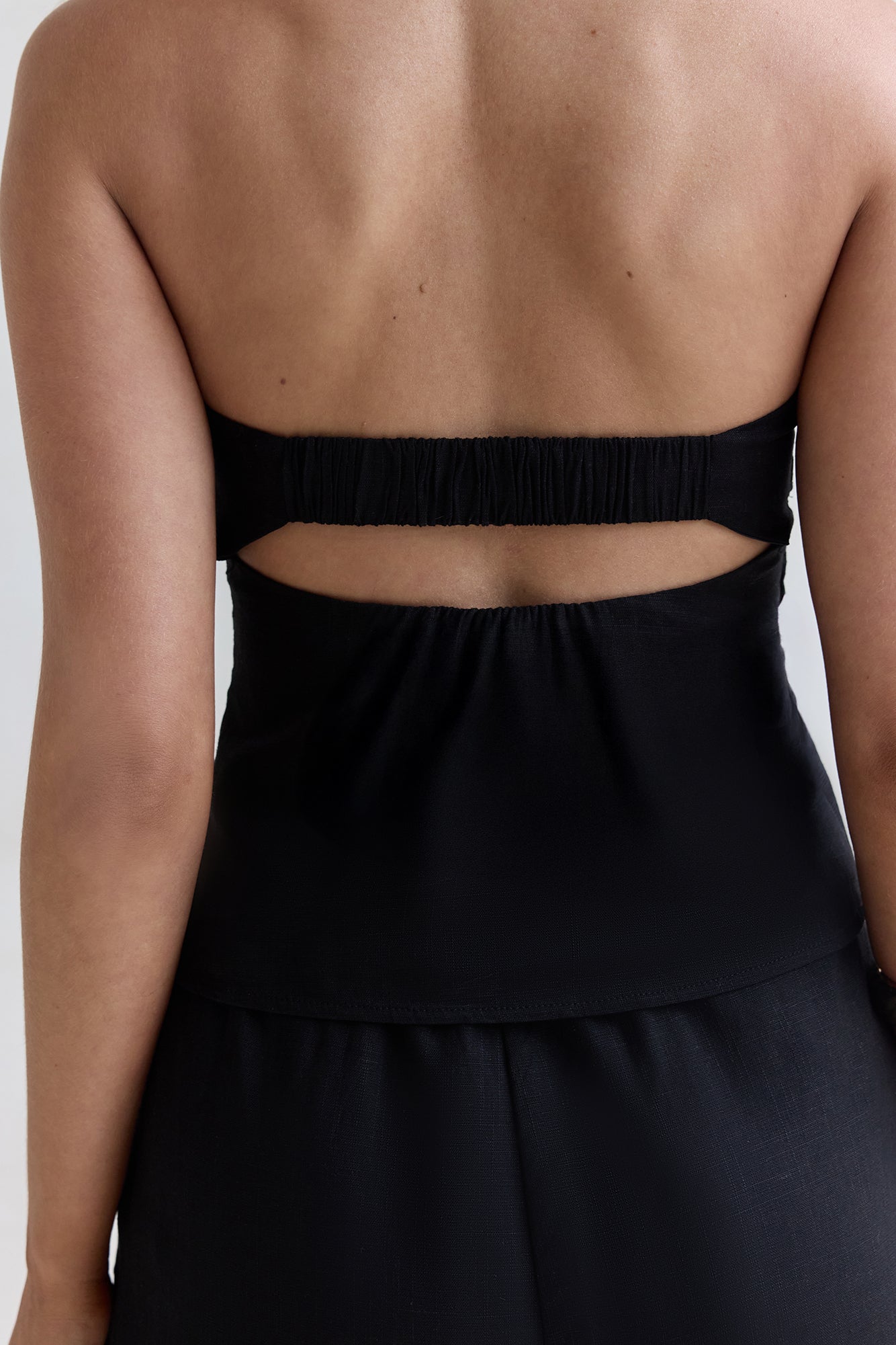 Lost My Way Strapless Top Black