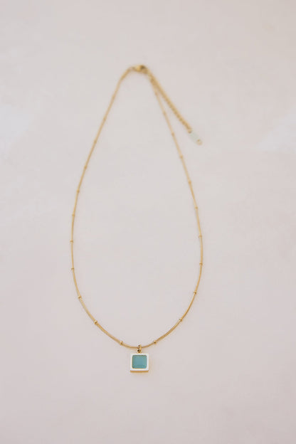 Ocean Eyes Necklace Gold