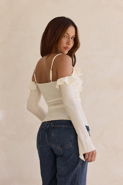 Tonic Of Dreams Long Sleeve Top Cream