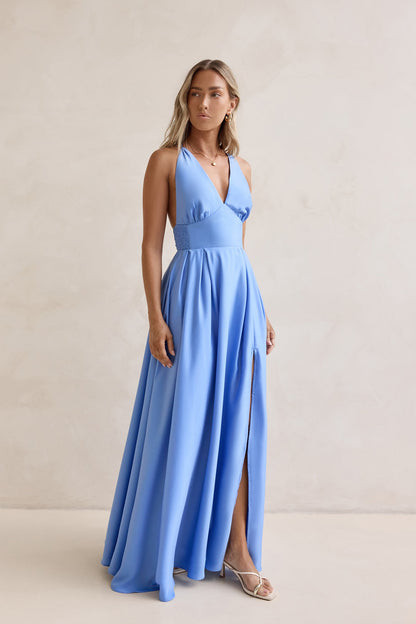 Secret Strolls Maxi Dress Blue