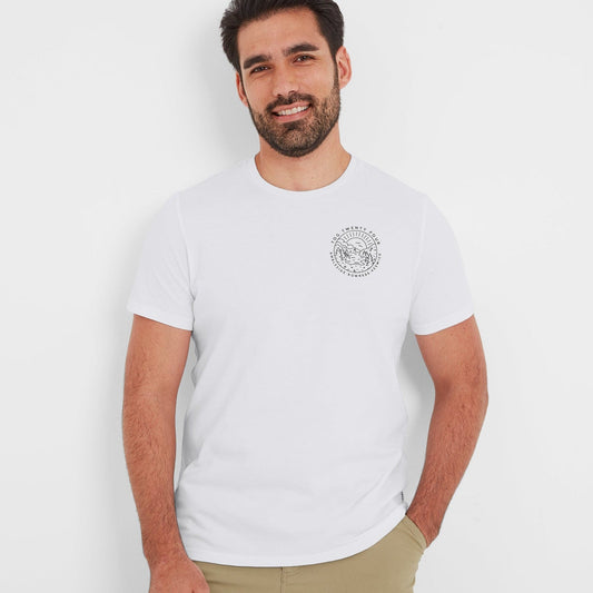 Lakes Mens 100% Cotton Supersoft T-Shirt - White