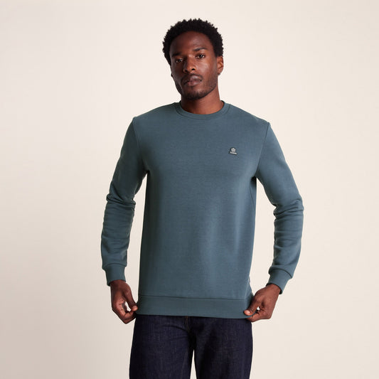 Mellor Mens Supersoft Cotton Rich Sweat - Arctic Blue
