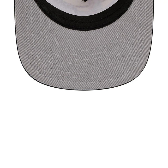 Pictured is this NBA Hardwood Classic All Star Game Philadelphia 76ers 9FIFTY A-Frame Snapback cap in white. 2