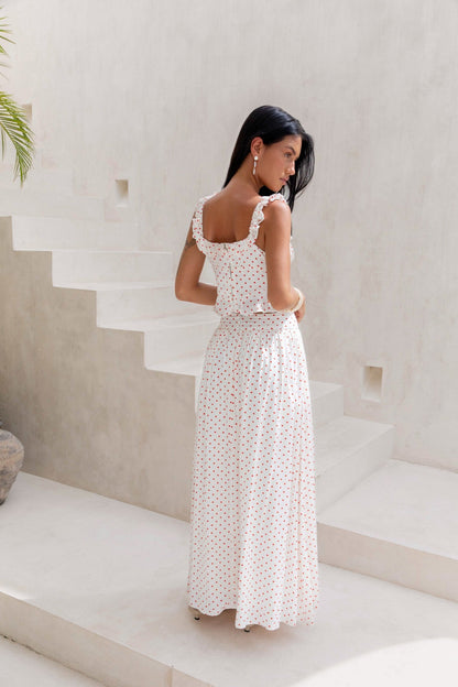 Shoreline Summers Polka Dot Set Red White