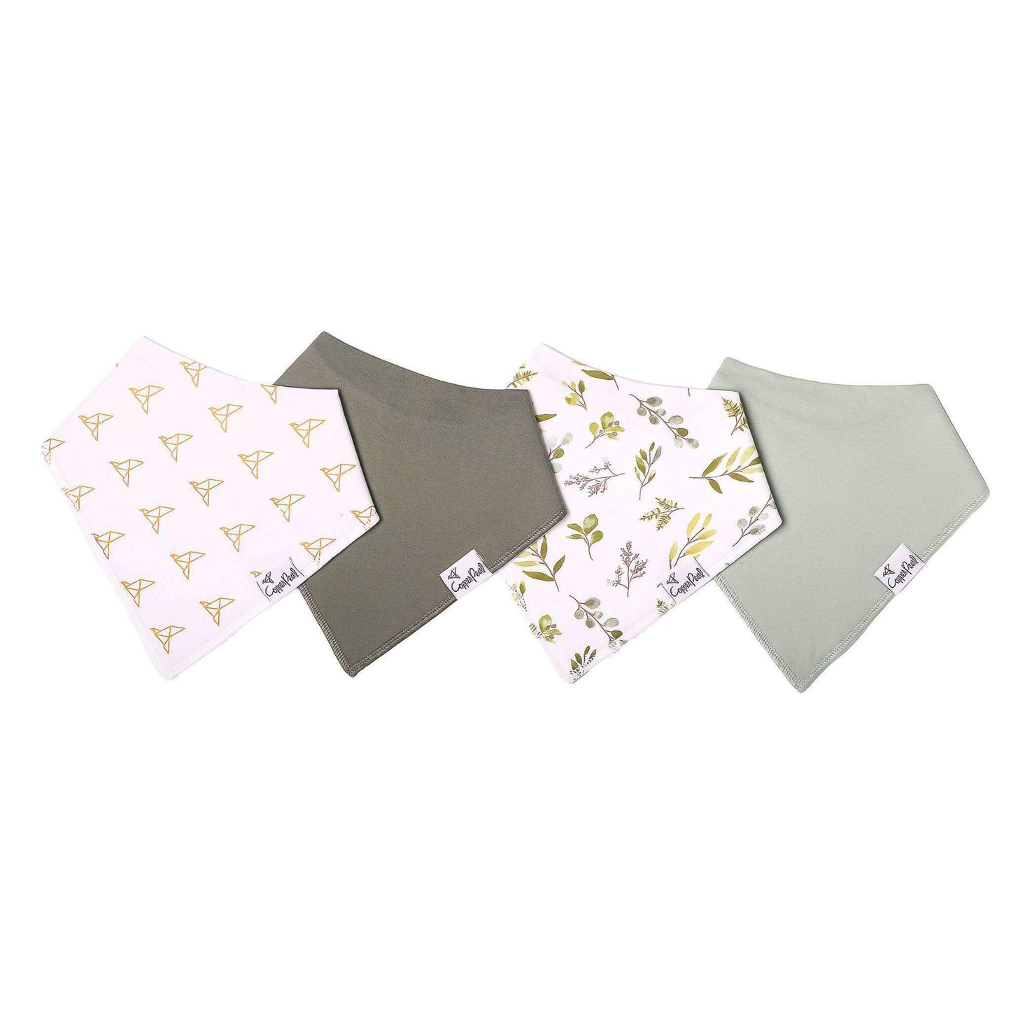 4 Pack Baby Bandana Bibs - Haven