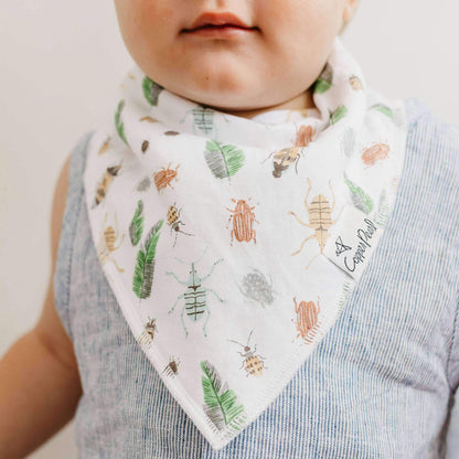 4 Pack Baby Bandana Bibs - Peanut