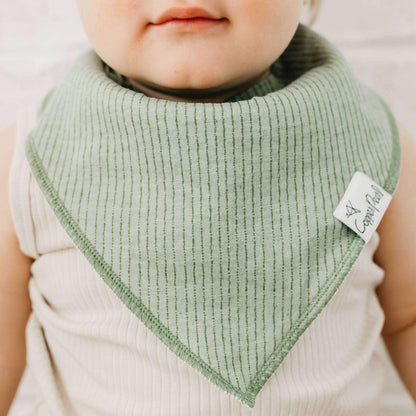 4 Pack Baby Bandana Bibs - Peanut