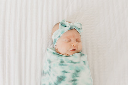 Knit Headband Bow - Bahama