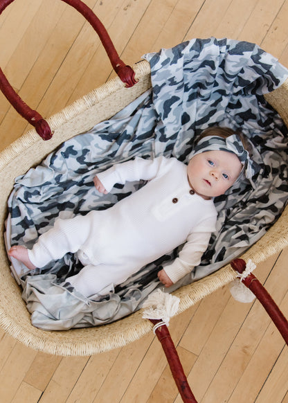 Knit Swaddle Blanket - Gunnar