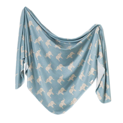 Knit Swaddle Blanket - Peanut