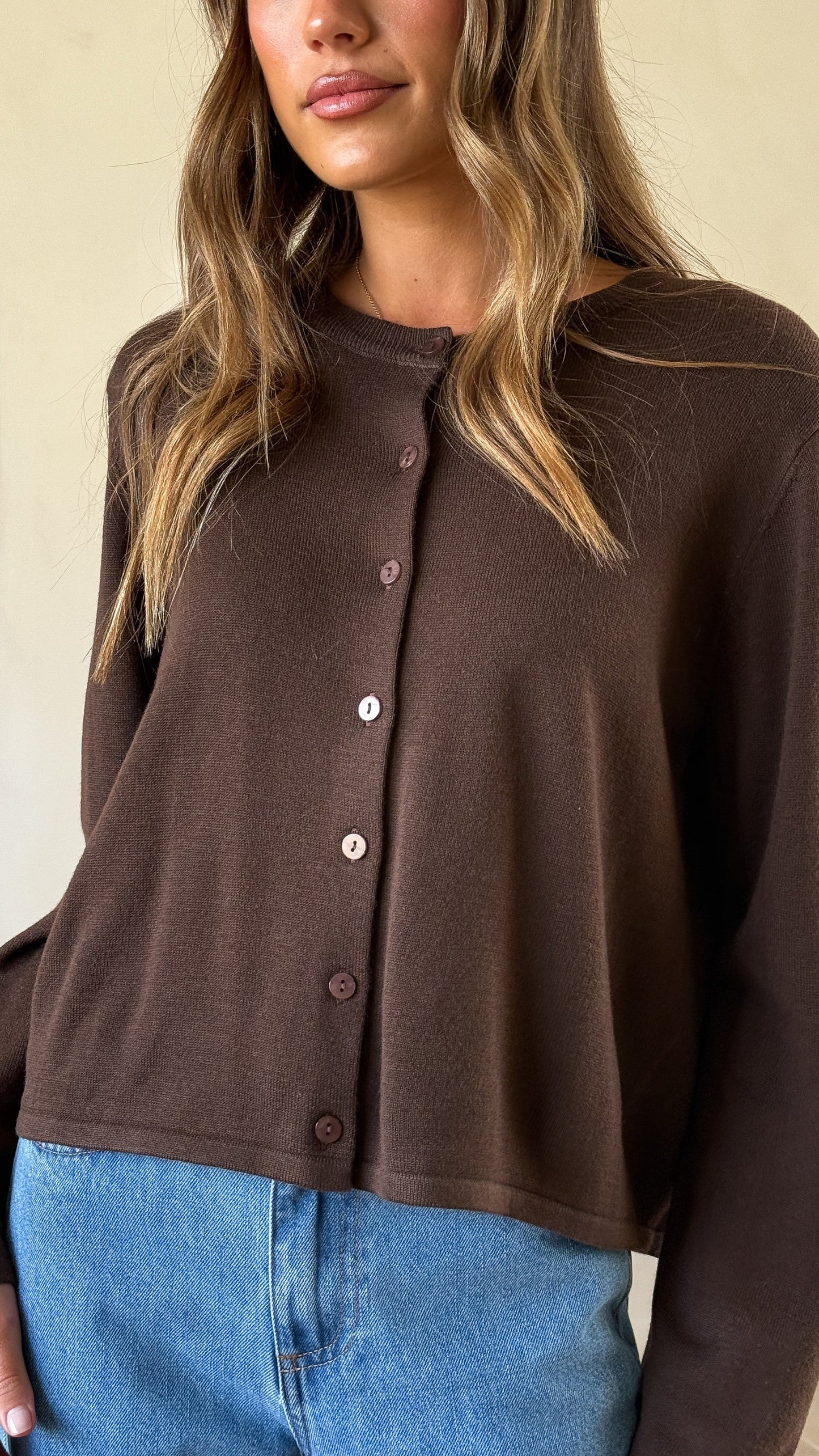 Lydia Cardigan - Chocolate