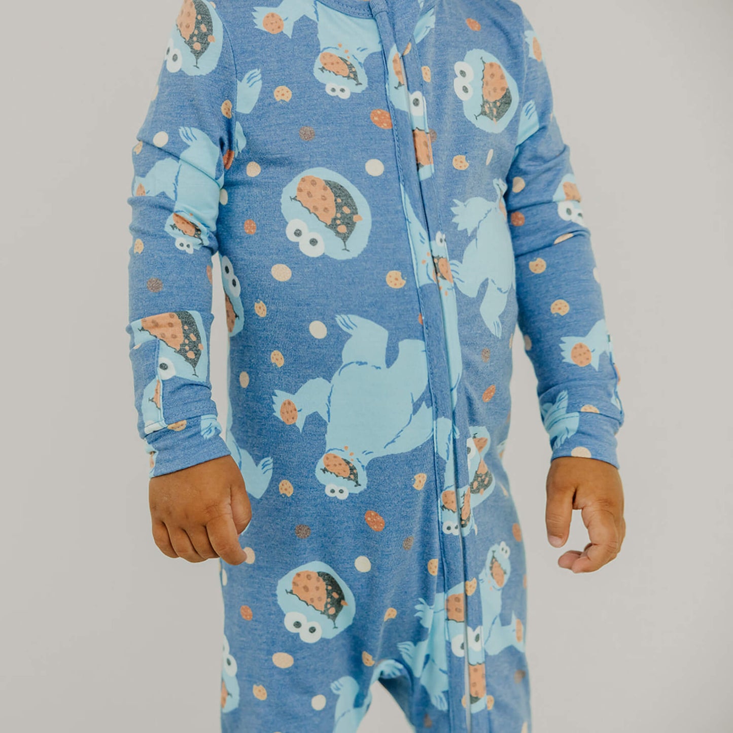Zip-Up Footie Pajama - Cookie Monster