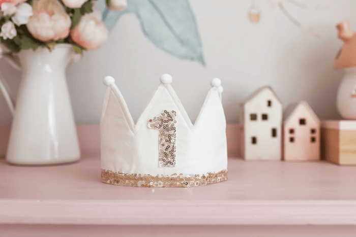 Alimrose 1st Birthday Crown Ivory