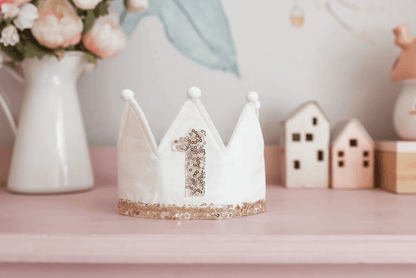 Alimrose 1st Birthday Crown Ivory