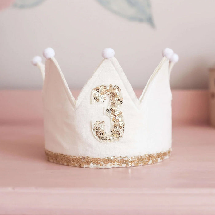 Alimrose 3rd Birthday Crown Ivory