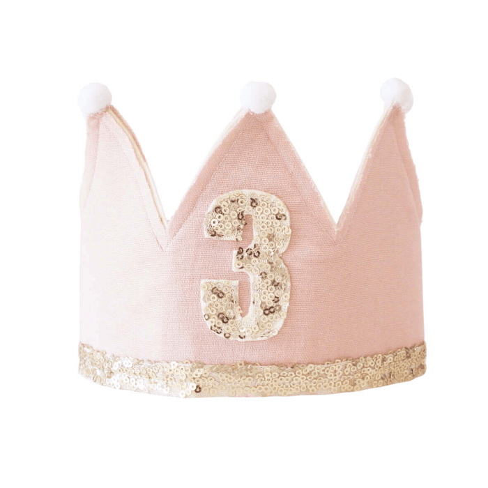 Alimrose 3rd Birthday Crown Pink