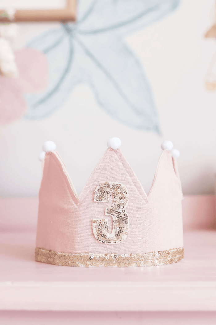Alimrose 3rd Birthday Crown Pink