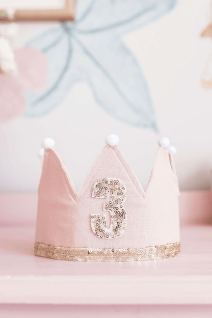 Alimrose 3rd Birthday Crown Pink