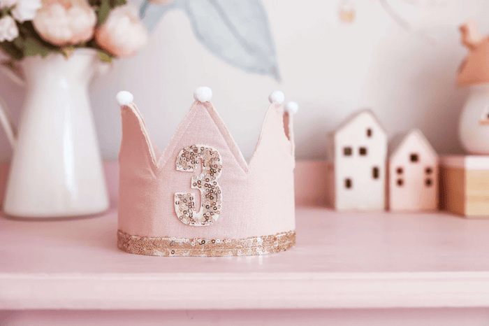 Alimrose 3rd Birthday Crown Pink