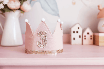 Alimrose 3rd Birthday Crown Pink