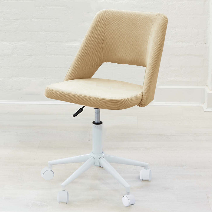 BILLY Corduroy Desk Chair Latte