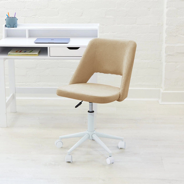 BILLY Corduroy Desk Chair Latte