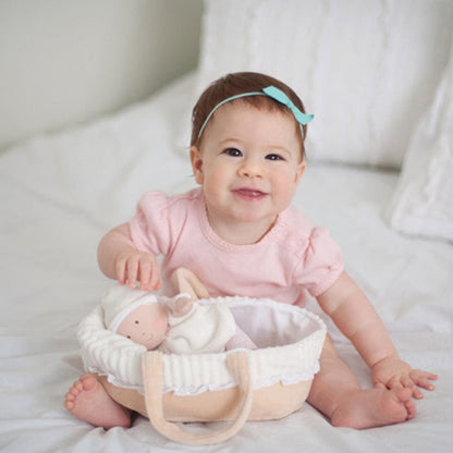 Bonikka Carry Cot With Baby Doll, Bottle & Blanket