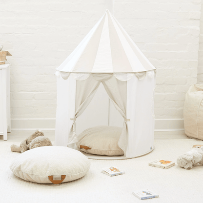 Circus Tent with 2pcs BAYLEY Teddy Boucle Cushion Bundle Nougat