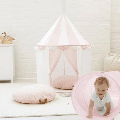 Circus Tent with 2pcs BAYLEY Teddy Boucle Cushion Bundle Blush Pink