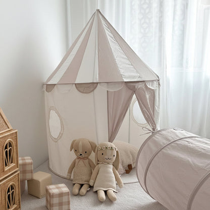 Circus Tent with Play Tunnel Bundle Nougat