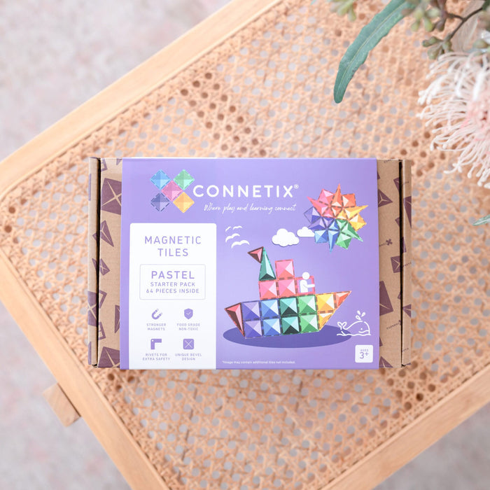 Connetix Tiles Pastel Starter Pack 64pcs