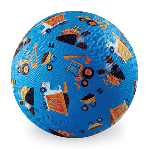 Crocodile Creek 7 Inch Playground Ball - Construction Blue