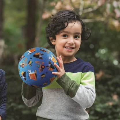 Crocodile Creek 7 Inch Playground Ball - Construction Blue