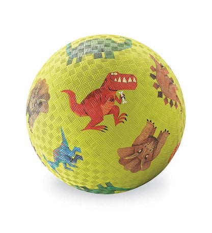 Crocodile Creek 7 Inch Playground Ball - Dinosaurs Green