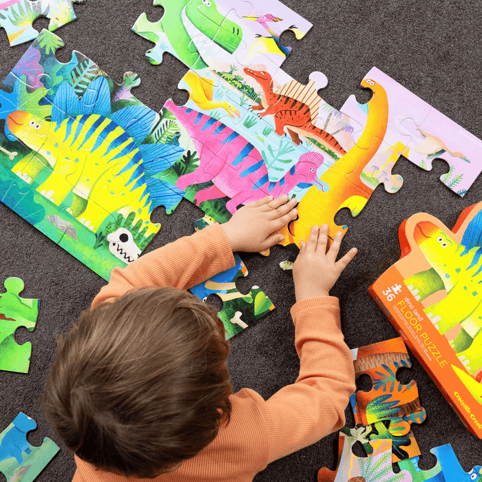 Crocodile Creek Classic 36pc Floor Puzzle Dino Land