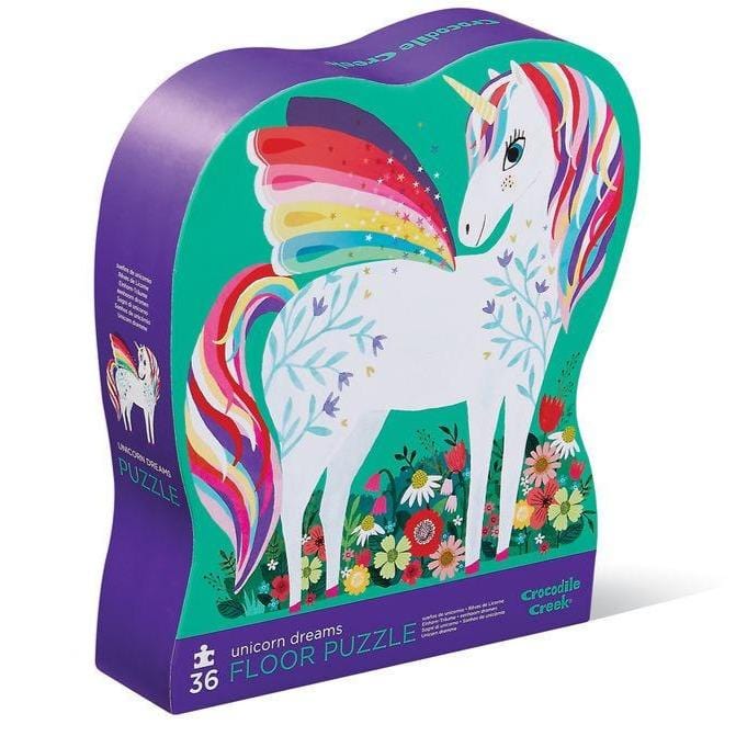 Crocodile Creek Classic Floor Puzzle 36 pc - Unicorn Dreams