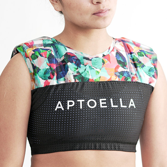 0/3XS / Floral / Black Mesh