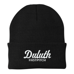 Duluth Fastpitch - knit beanie with embroidered script logo
